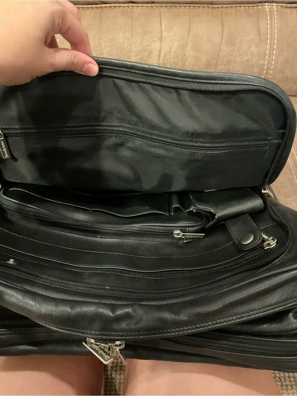 Vintage Leather Brookstone Briefcase
